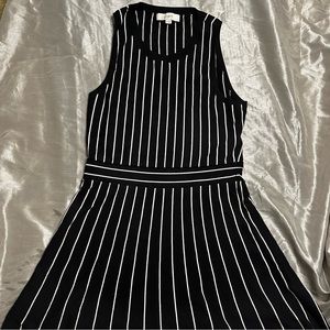 Striped Black & White Semi-formal Dress